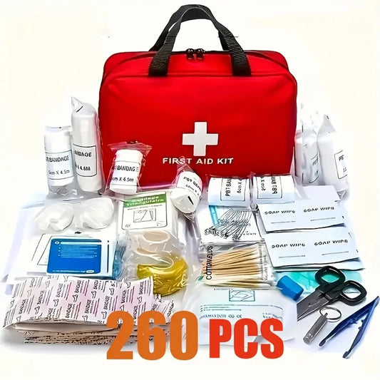 Deluxe EHBO Kit 260-delig – Essentiële Nooduitrusting voor Elke Situatie